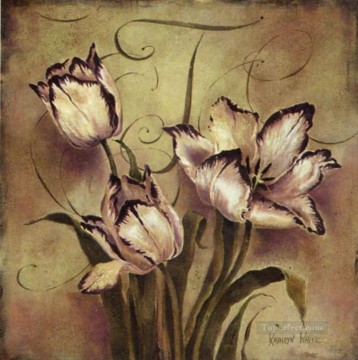 Adf092 花の装飾 Oil Paintings